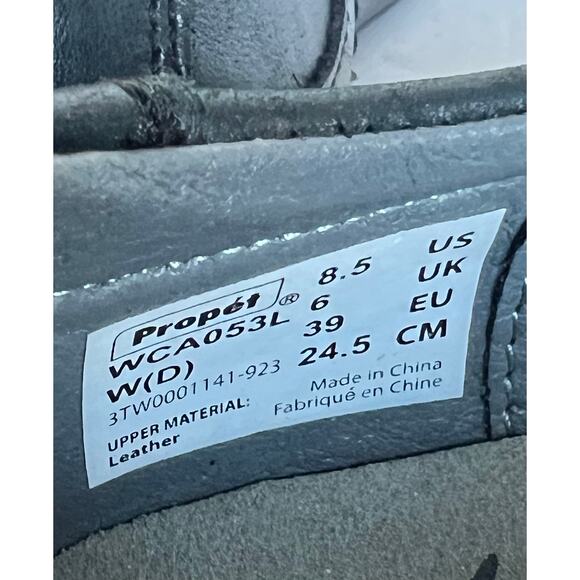 Propet Yara Mary Jane Black Leather Velcro Close Comfort Platform Wedge Shoe 8.5 - Picture 9 of 11